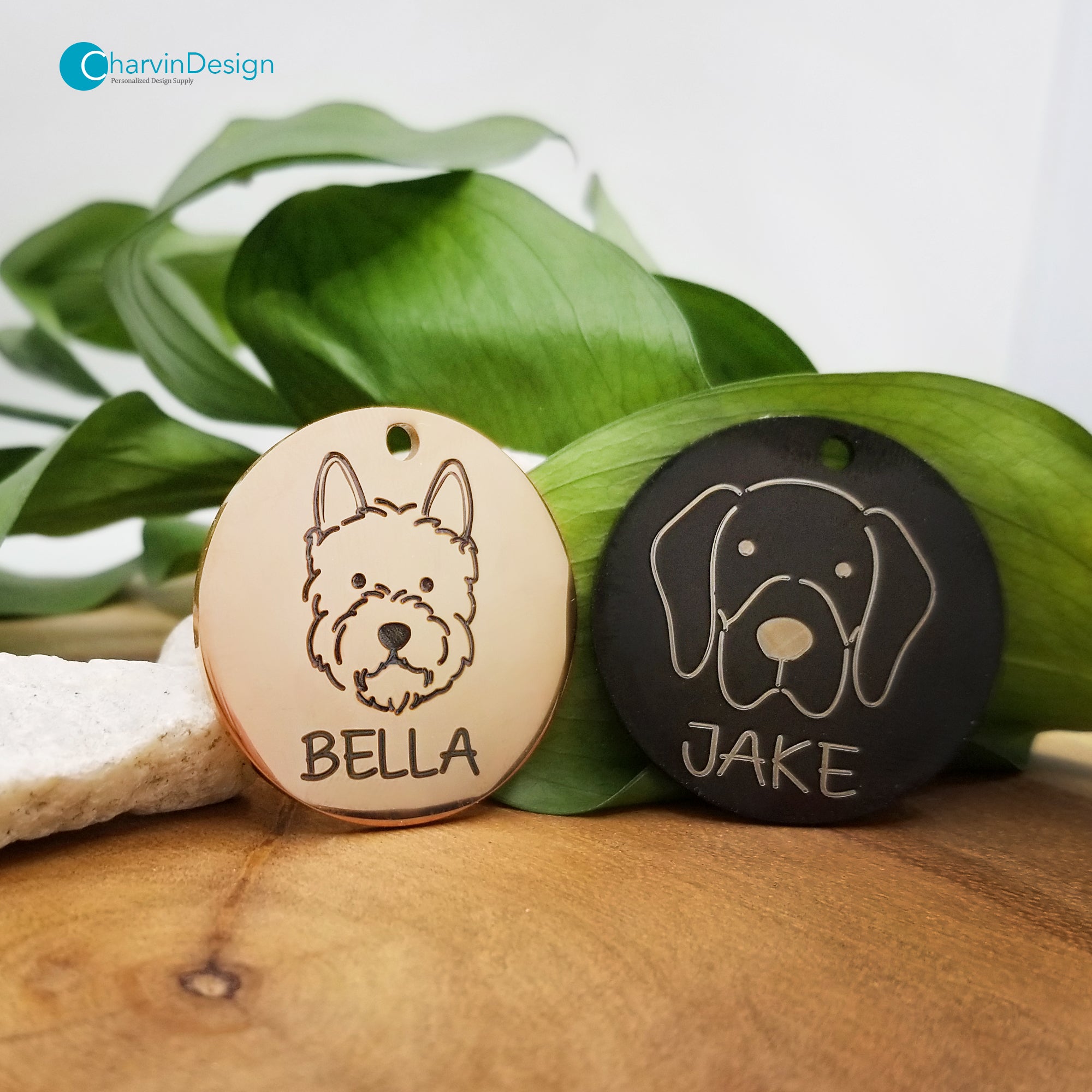 Pet Tags - Customize with a photo on one side & contact info on the ot –  Kreations By Kelly-Anne LLC