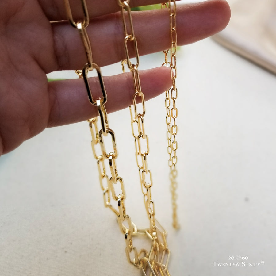 Kelly Gold Link Chain Necklace
