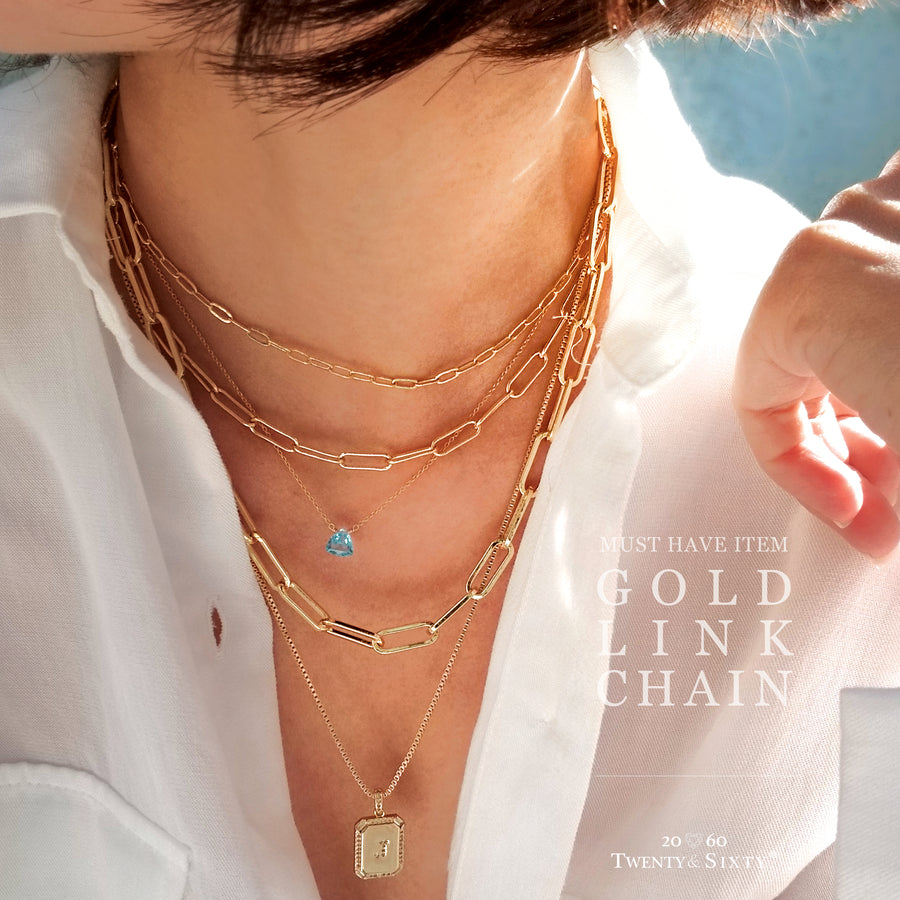 Kelly Gold Link Chain Necklace